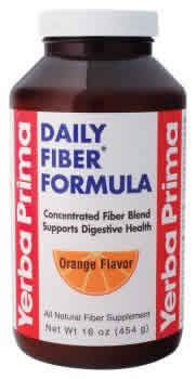 YERBA PRIMA: Daily Fiber Formula Orange Powder 16 oz