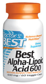 Doctors Best: Best Alpha Lipoic Acid 600mg 60VC
