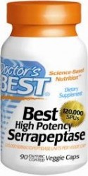 Doctors Best: Best Serrapeptase 120000 Units High Potency 90VC