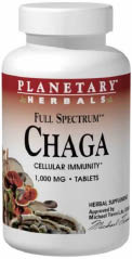 Chaga Full Spectrum 60 tabs from planetARY HERBALS