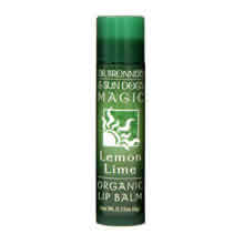 DR. BRONNER'S MAGIC SOAPS: Sun Dog's Organic Lip Balm Lemon Lime .15 oz