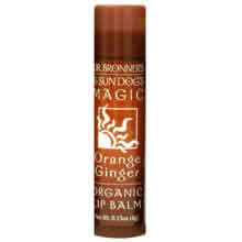 DR. BRONNER'S MAGIC SOAPS: Sun Dog's Organic Lip Balm Orange Ginger .15 oz