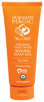 DR. BRONNER'S MAGIC SOAPS: Organic Shaving Gel Tea Tree 7 oz