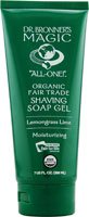 DR. BRONNER'S MAGIC SOAPS: Organic Shaving Gel Lemon Grass Lime 7 oz