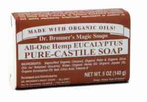 DR. BRONNER'S MAGIC SOAPS: Organic Pure Castile Bar Soap Eucalyptus 5 oz