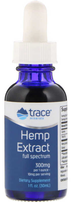 Trace Minerals Research: Hemp Extract 300mg 1 fl oz