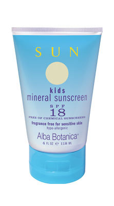 ALBA BOTANICA: Mineral Sunscreen Kids SPF18 4 oz