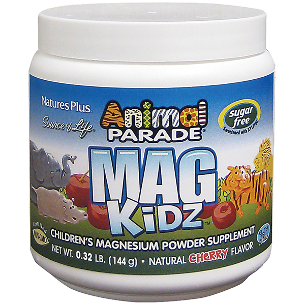 Animal Parade Magnesium Kidz Powder, 0.32 lbs Natural Cherry Flavor