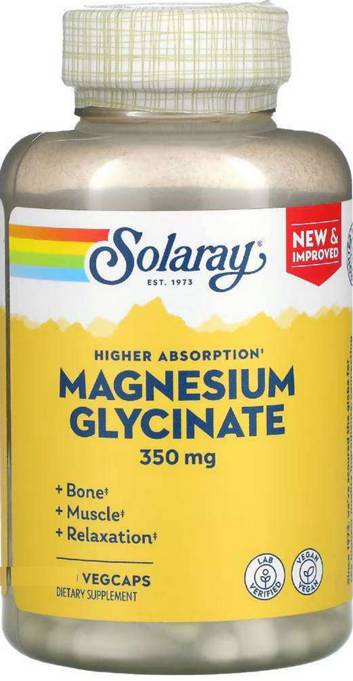 Solaray: Magnesium Glycinate 360 Capsule Size