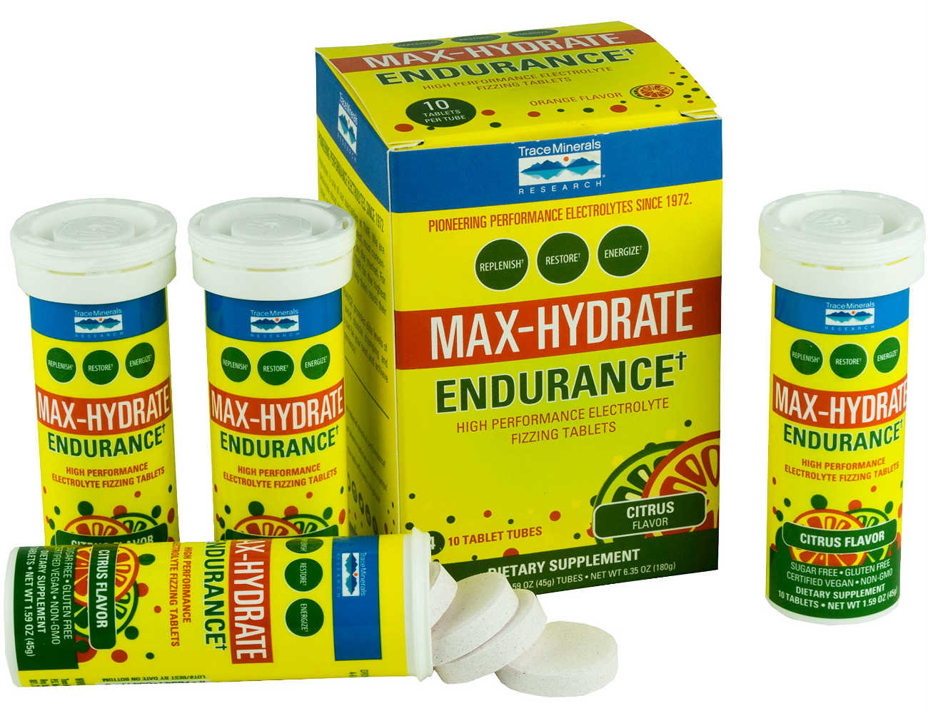 Trace Minerals Research: Max-Hydrate Endurance 4 tube box