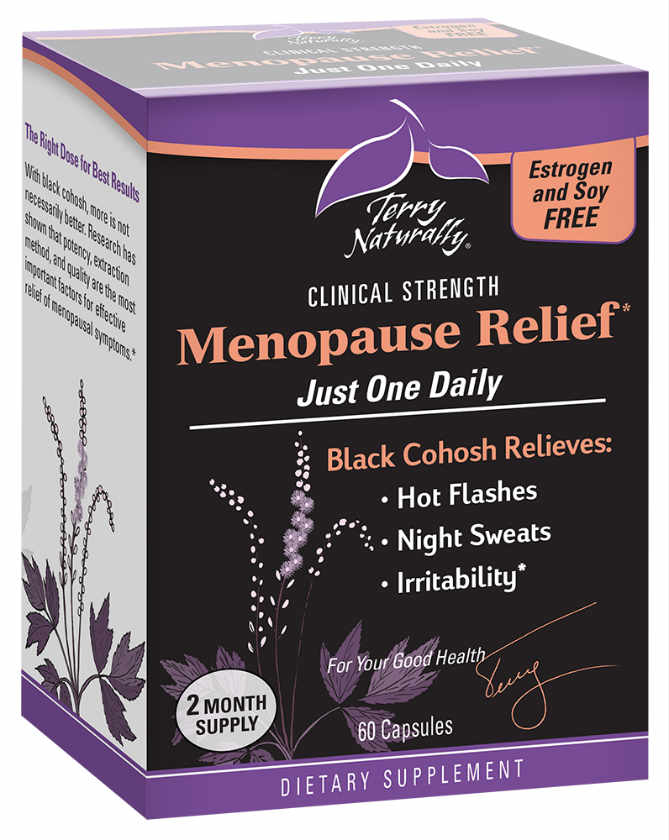 Europharma / Terry Naturally: Menopause Relief (Just One Daily Black Cohosh) 60 Capsules