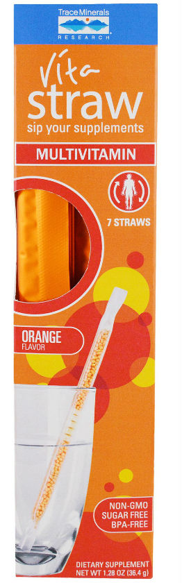 Trace Minerals Research: VitaStraw Multivitamin Orange Flavor 10 / box
