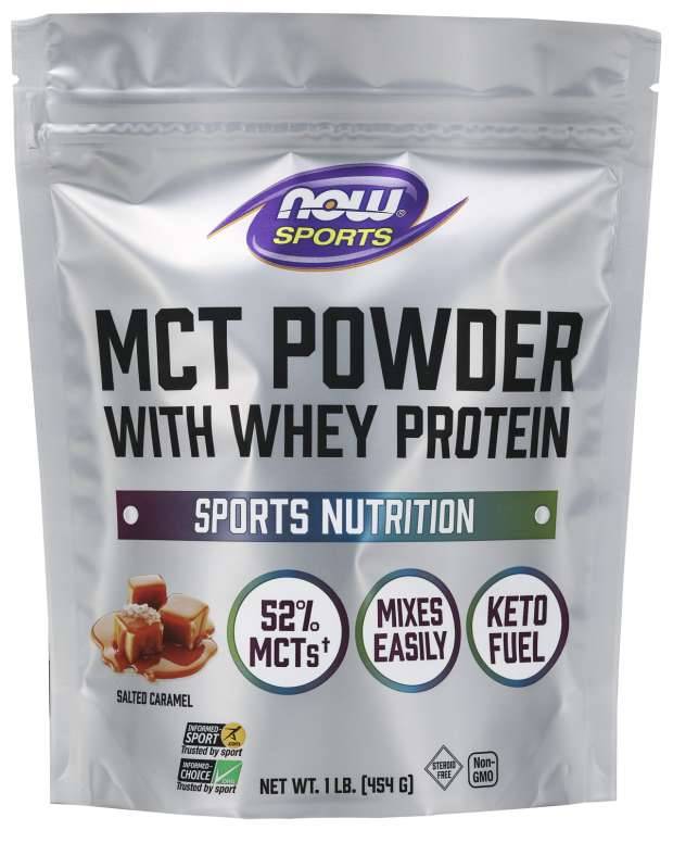 NOW: MCT Powder w/Whey Protein Salted Caramel 1lb