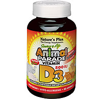 Natures Plus: Animal Parade Vitamin D 500 IU Chewable 90 Chewables