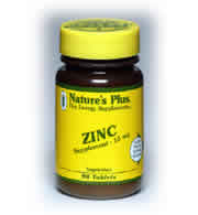 ZINC 10 MG 90 90 ct from Natures Plus