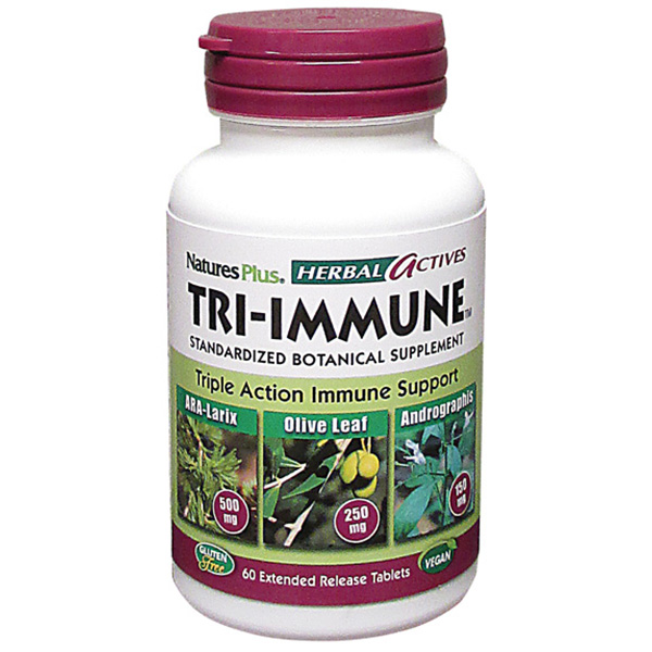 Tri-Immune (ARA-Larix, Olive Leaf, Adrographis) 60 ct from Natures Plus