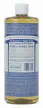 DR. BRONNER'S MAGIC SOAPS: Organic Pure Castile Liquid Soap Peppermint 32 oz