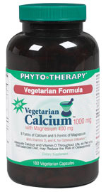 Phyto therapy: Vegetarian Calcium with Magnesium 180 vege caps