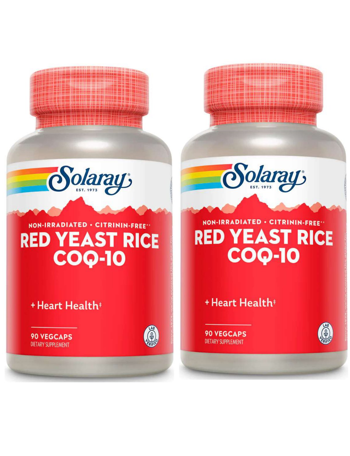Solaray: Red Yeast Rice Plus CoQ10 90 Caps Plus 90 Caps Twinpack