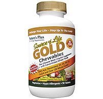 Natures Plus: Source of Life GOLD 90 Chewable Tropical Flav