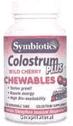 SYMBIOTICS: Colostrum Chewables Cherry 120 wafers