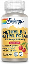 Solaray: Methyl B-12 Plus Methyl Folate 60 ct