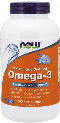 NOW: Omega-3 Fish Oil in Fish Gelatin Molecularly Distilled 200 Softgels