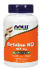 NOW: BETAINE HCL 10GR  120 CAPS 120 caps
