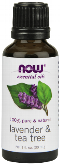 NOW: Lavender - Tea Tree Oil 1 oz.