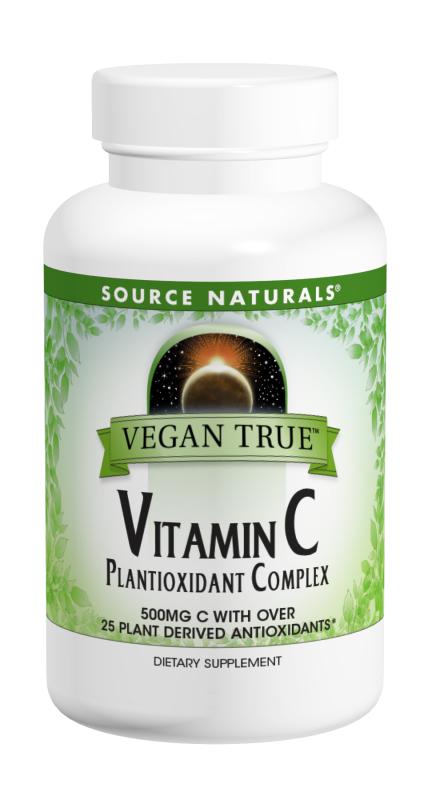 Vegan True Vitamin C Plantioxidant Complex, 60 Tabs